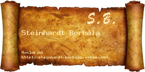 Steinhardt Borbála névjegykártya